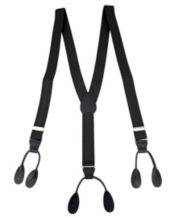 Clogger Button-On Suspenders - Black