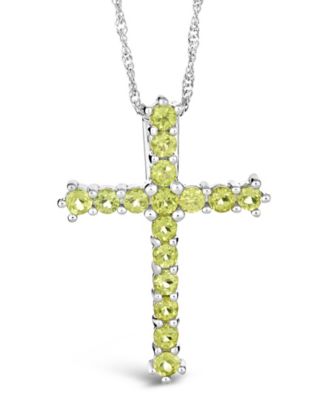 Macy's - Gemstone Pendant Necklace in Sterling Silver