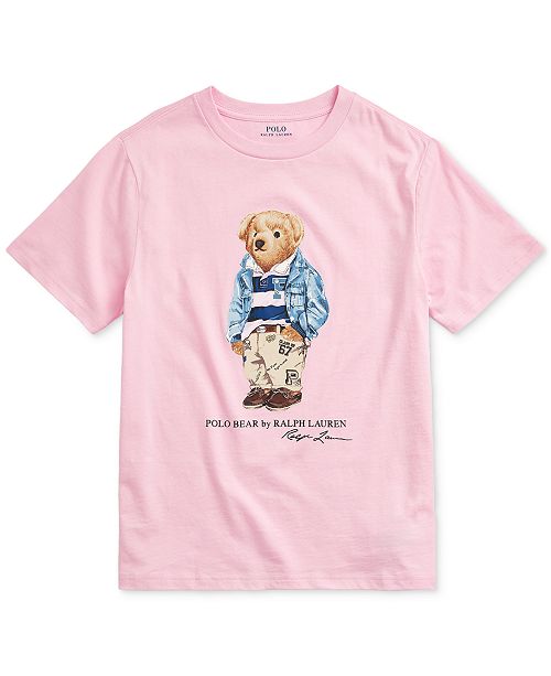 Polo Ralph Lauren Big Boys Preppy Bear Cotton Jersey T Shirt