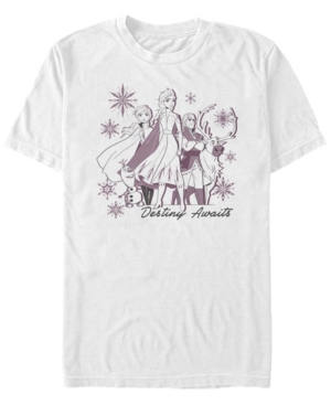 Fifth Sun Men's Destiny Awaits Short Sleeve Crew T-shirt In White