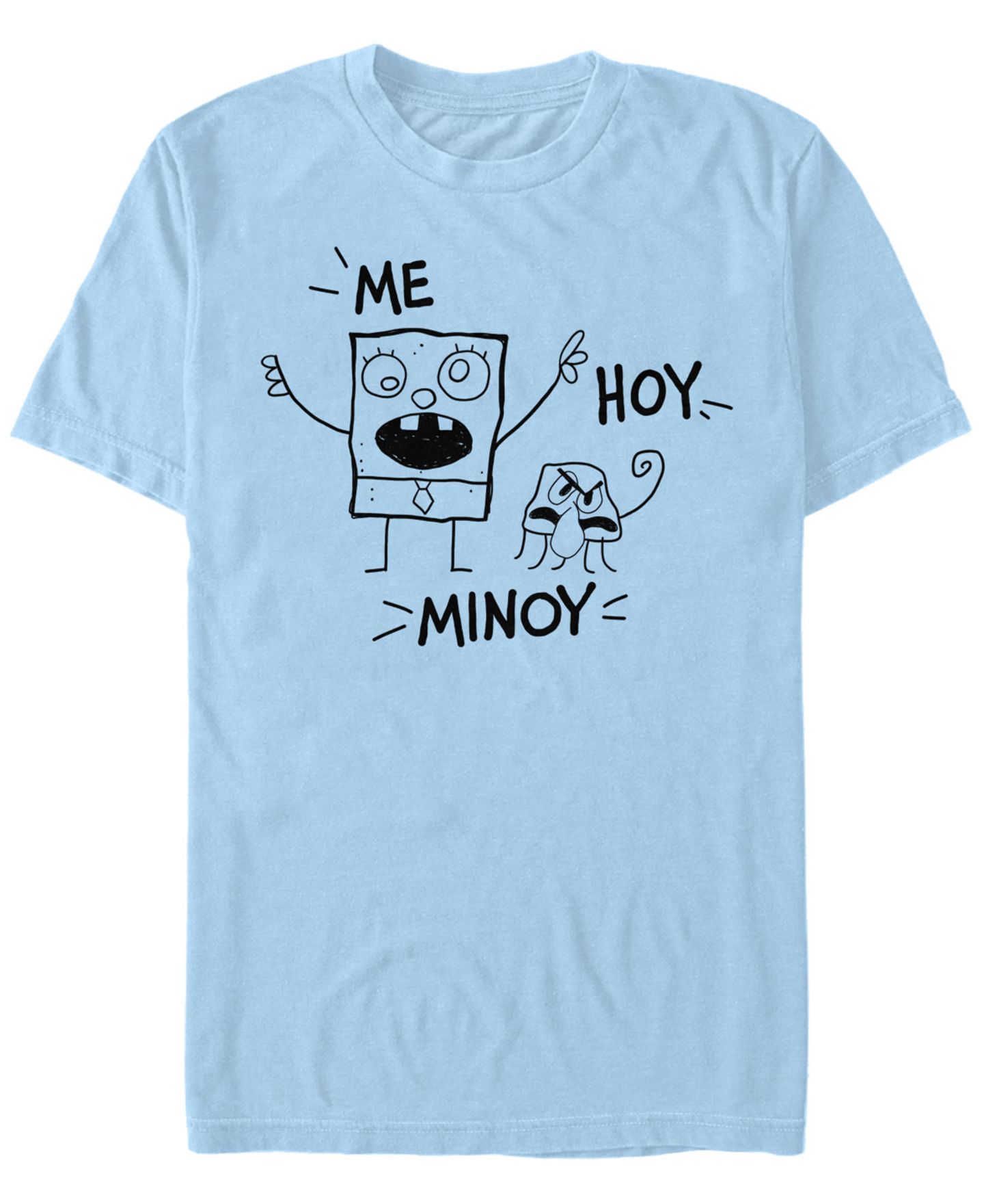 Мужская футболка Fifth Sun Doodlebob and Squid Short Sleeve Crew, цвет: Синий — фото 1