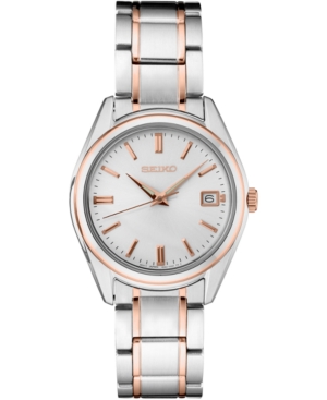 image of Seiko Women-s Essentials Two-Tone Stainless Steel Bracelet Watch 36mm