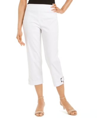 macy's white capri pants