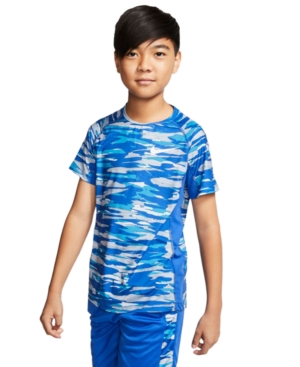 image of Nike Big Boys Dri-fit Camo-Print T-Shirt