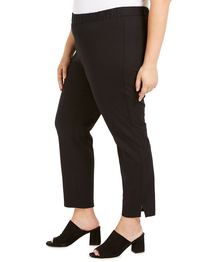 Eileen Fisher Plus Size Pull-On Ankle Pants - Macy's