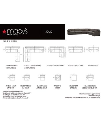 Macys hot sale joud sofa