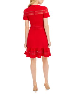 red michael kors dress