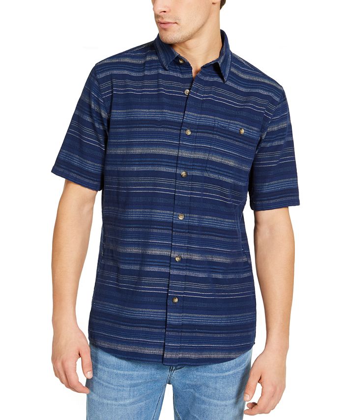 Pendleton Men's Slim-Fit Kay Street Striped Short Sleeve Shirt - Macy's