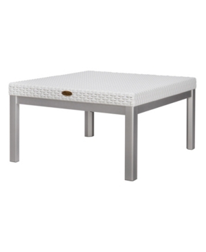 Lagoon Russ Rattan Coffee Table with Aluminum Legs