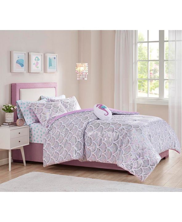 Jla Home Aqua 5 Pc Twin Comforter Set Reviews Bed In A Bag Bed Bath Macy S