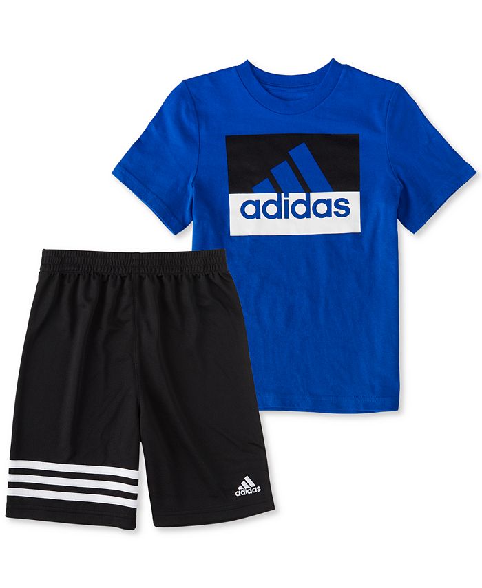adidas Little Boys Adi 2-Pc. Logo T-Shirt & Shorts Set - Macy's