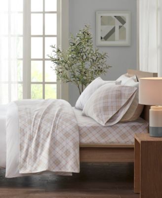 Novelty Printed Cotton Flannel 3-Pc. Sheet Set, Twin