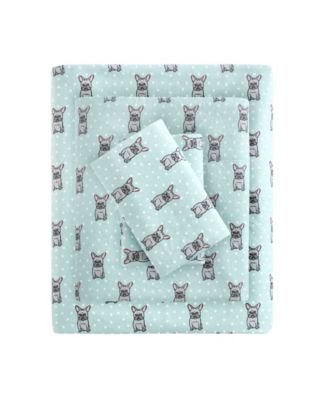 Sleep Philosophy Flanell-Bettlaken-Set Queen – Pinkes Karomuster, 100% Baumwolle, Mit Spannbetttuch