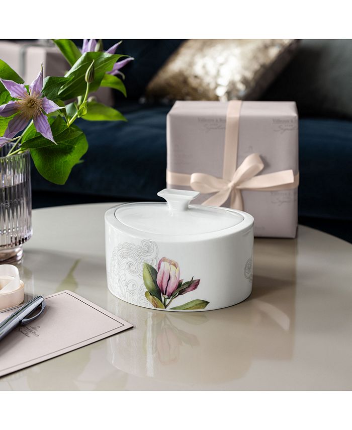 Villeroy & Boch Quinsai Garden Round Porcelain Box - Macy's