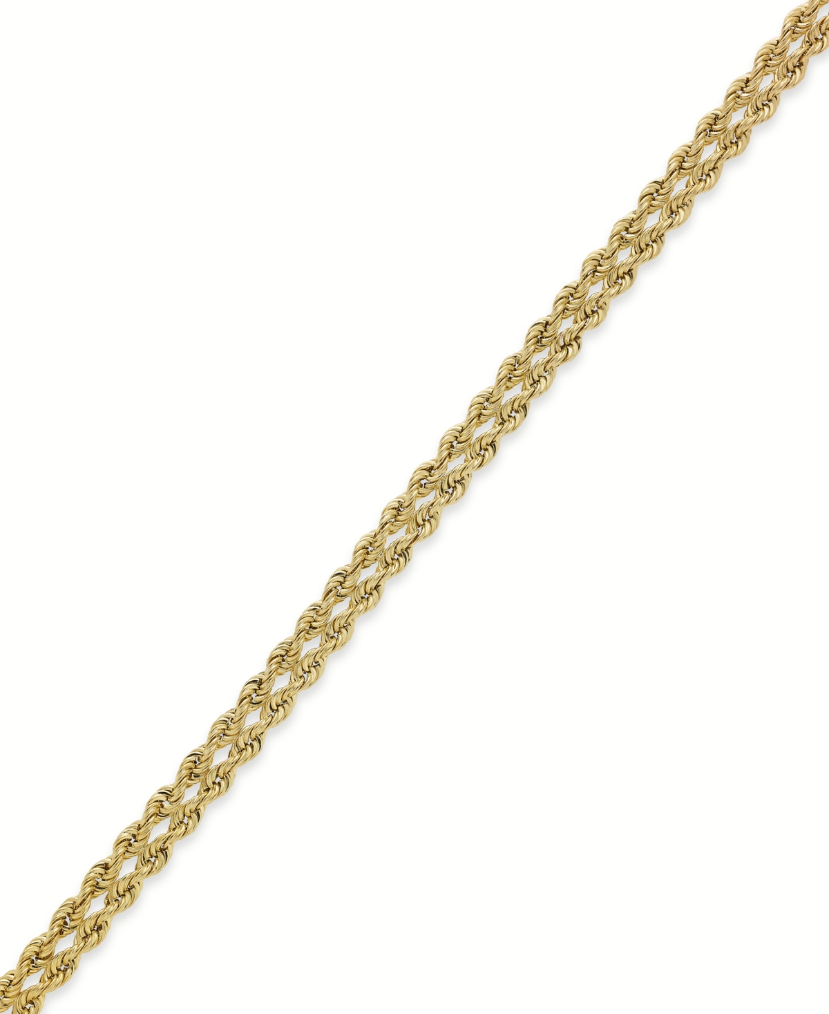 Macy's 10k Gold Bracelet, Rope Bracelet