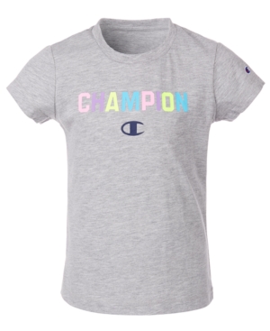 image of Champion Little Girls Collegiate Ombre Logo T-Shirt
