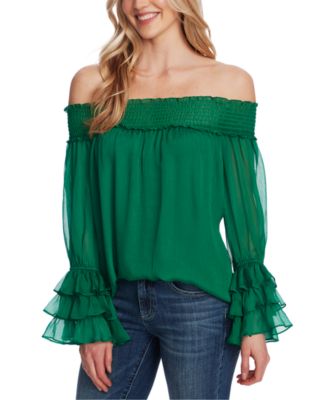 green dressy tops