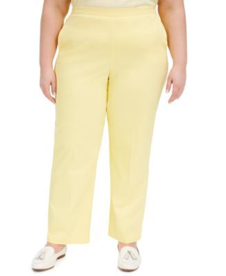 mustard color plus size pants