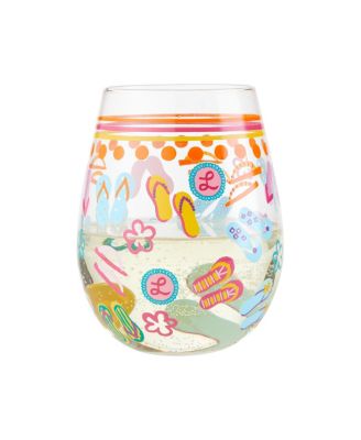 LOLITA Flip Flops Too Stemless Wine Glass