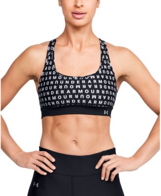 Under Armour - Printed Cross-Back Mid-Impact Sports Bra
