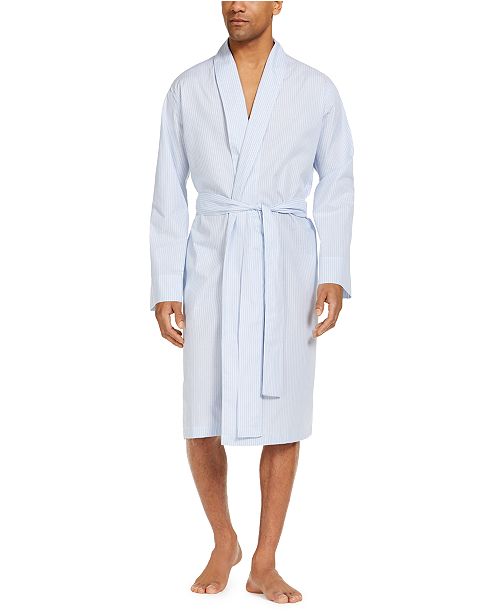 Club Room Men's Printed Cotton Robe, Created for Macy's & Reviews ...