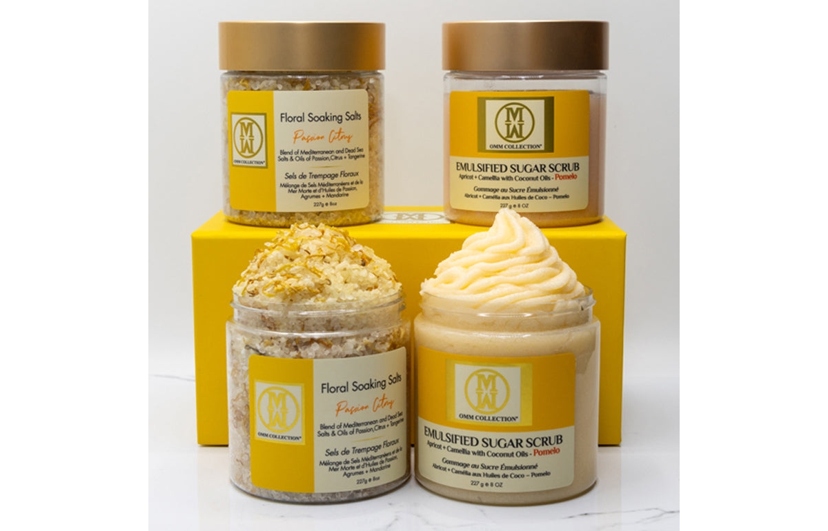 2pc Bath Salt and Sugar Scrub Set