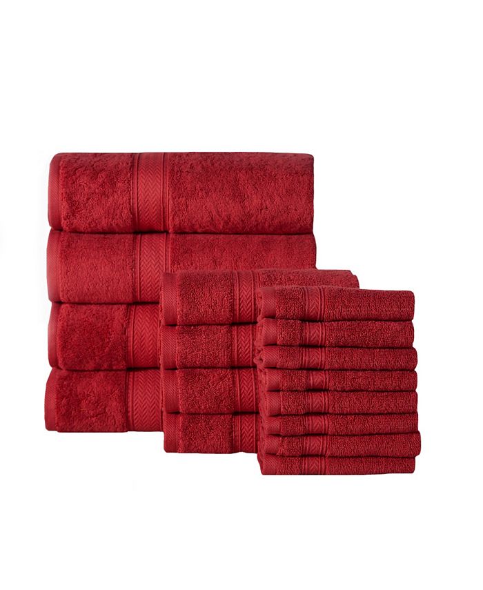 Addy Home Fashions Soft and Absorbent Spa Quality Towel Set 16 Piece Macy's