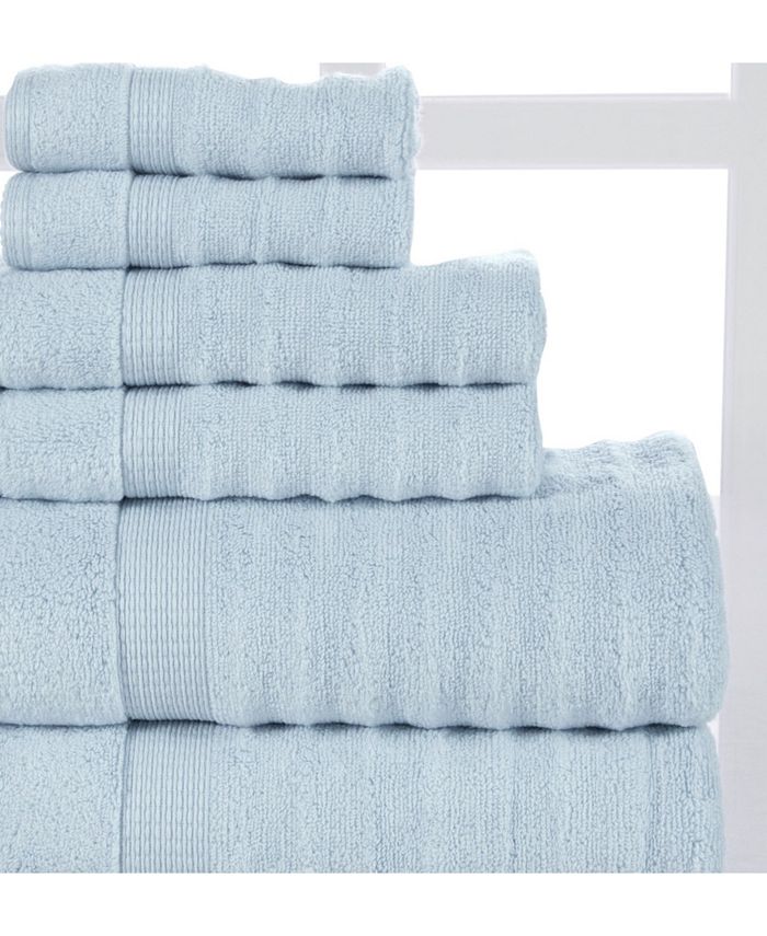 Addy Home Fashions Ribbed Towel Set 6 Piece Macy's