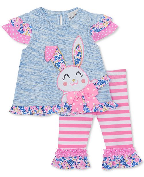 Rare Editions Baby Girls 2 Pc Bunny Tunic Leggings Set Reviews