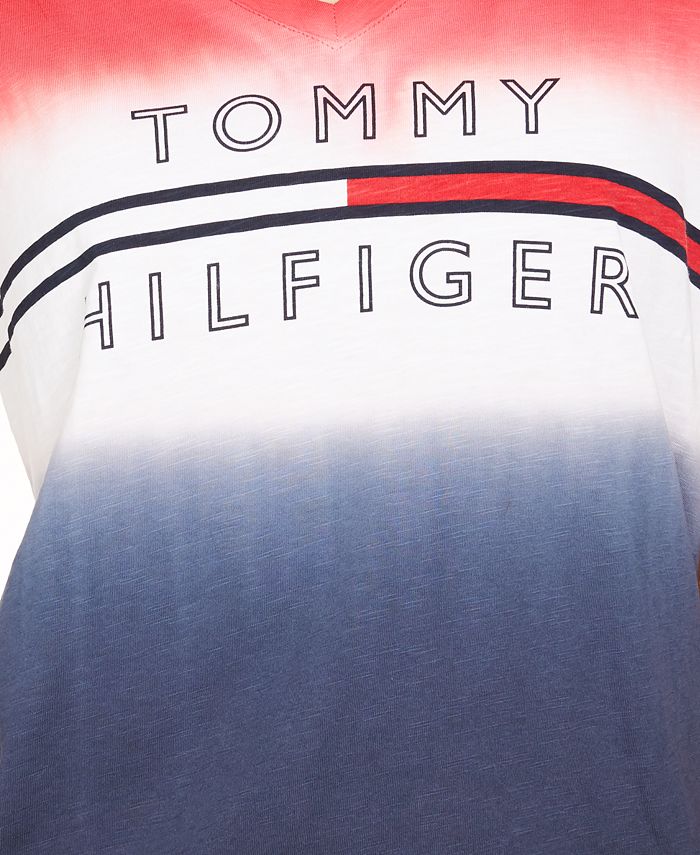 Tommy Hilfiger TieDye Ombré Logo TShirt Macy's