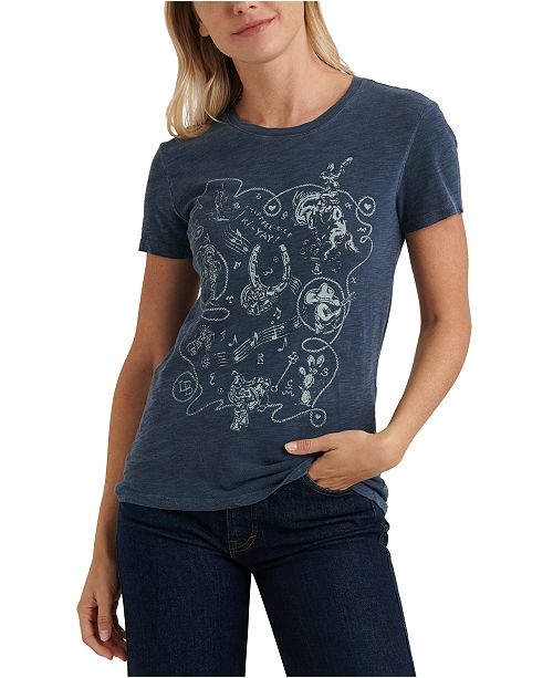Lucky Brand Bandana Graphic T Shirt Reviews Tops Women