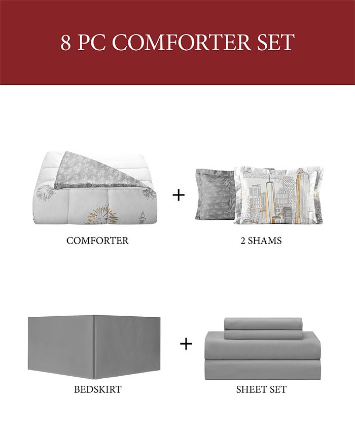 Parure De Draps King Size Fairfield Square Collection - 6 Pièces, Coton Mélangé, 200 Fils