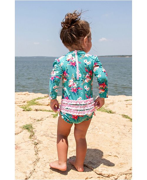 Girls One Piece Rash Guard Toddler Girl Swimsuits