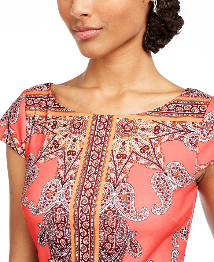 Vince Camuto Colorblocked Scuba Shift Dress Macy's