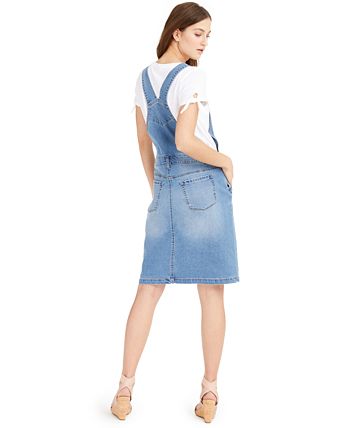 Style & Co Denim Overalls Dress, Created for Macy's - Macy's