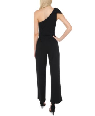 bebe one shoulder jumpsuit