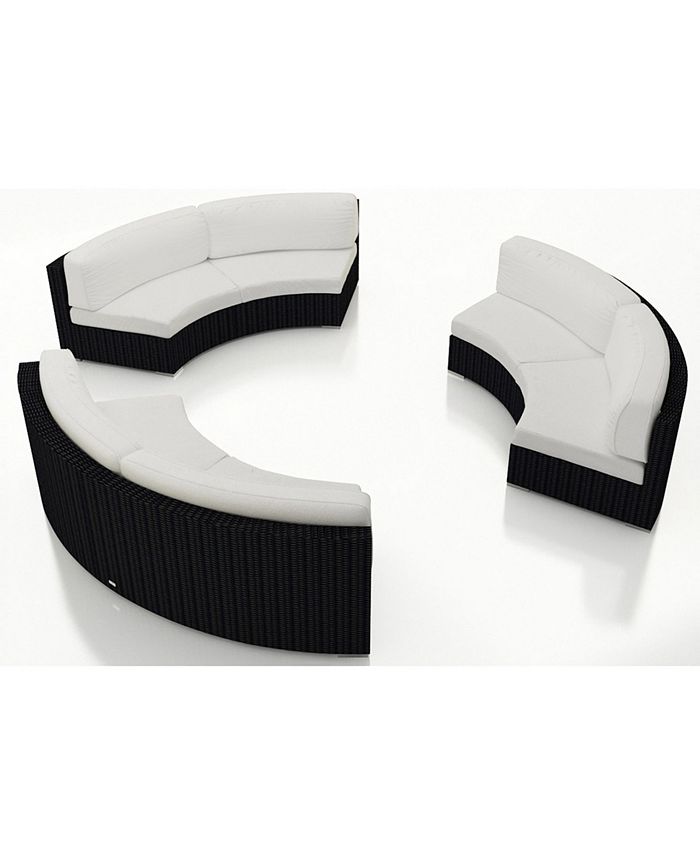 Harmonia Living Urbana 3 Piece Curve Sectional Set Macy's