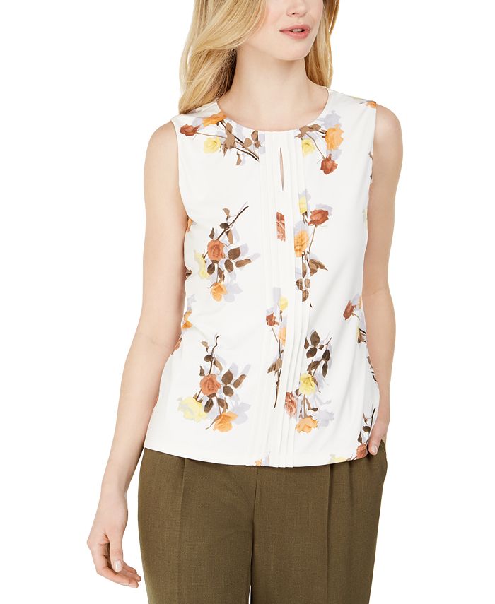Calvin klein keyhole blouse