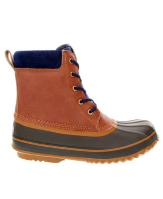 Size 9m London Fog 3M Thinsulate Men\'s Ashford 2 Leather Duck Boots- Brown Green Amazon.com | LONDON FOG Mens Ashford Waterproof and  main image 2