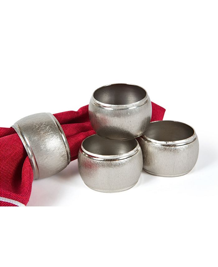 Manor Luxe Textured Metal Napkin Rings, Set of 4 Macy's