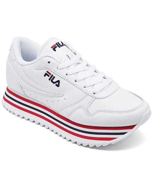 Fila Women S Orbit Zeppa Low Platform Casual Sneakers From Finish