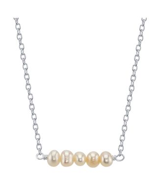 Photo 1 of Unwritten Silver Plated Multiple Pearl Bead Necklace