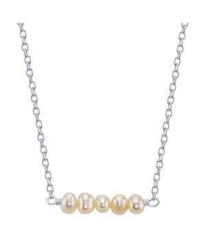 image of Unwritten Fine Silver Plated Multiple Pearl Bead Necklace