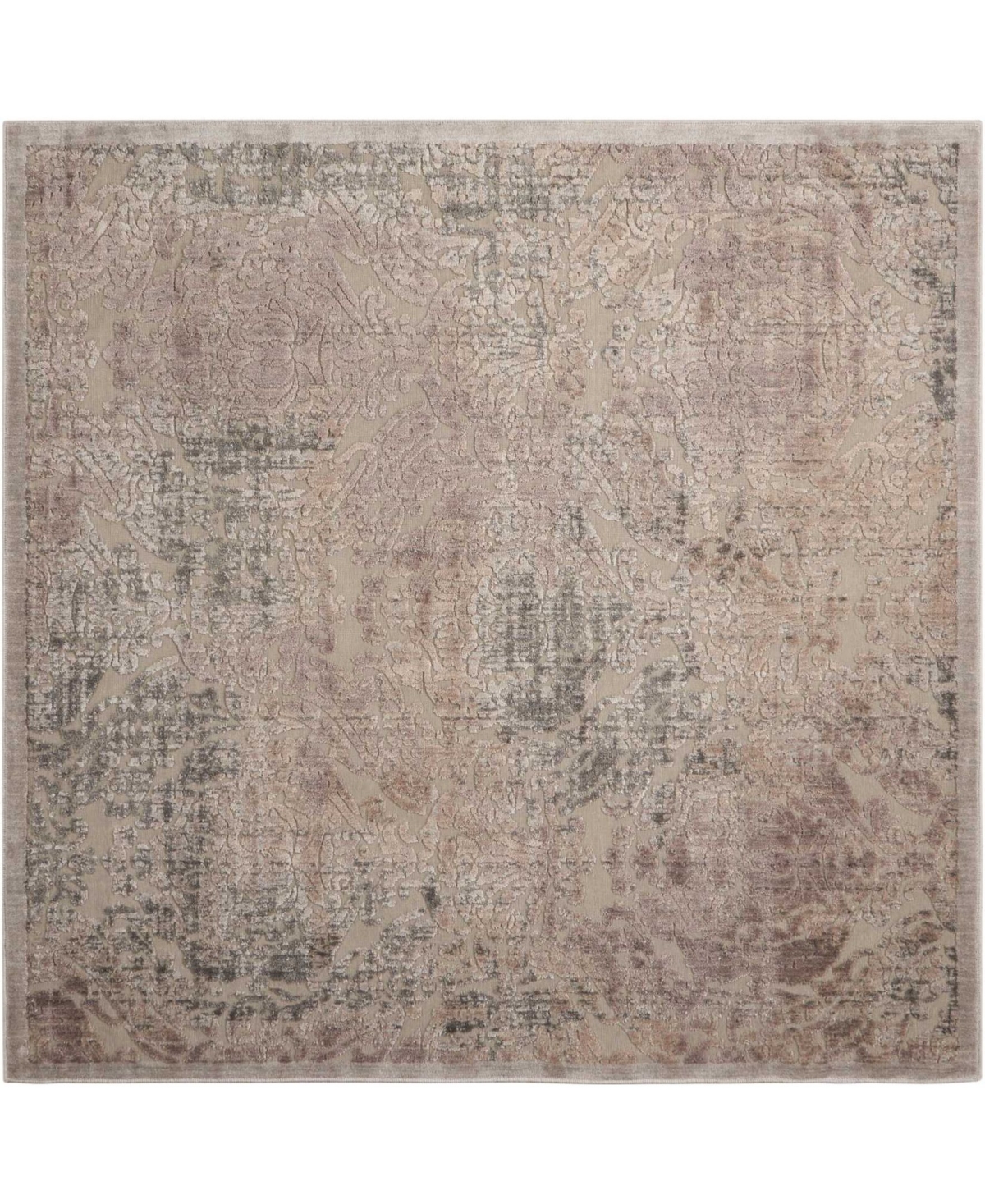 Long Street Looms Chimeras CHI09 Gray 6'7in x 6'7in Square Area Rug - Gray