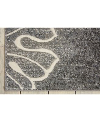 Samuel SAM04 Gray 2'2" x 7'6" Runner Rug