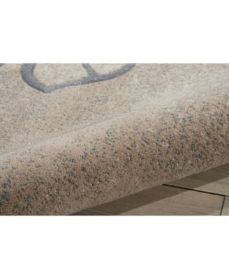 Samuel SAM04 Beige 5'3" x 7'3" Area Rug