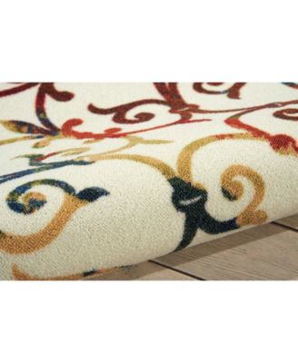 Backyard BAC093 Multi 7'9" x 10'10" Outdoor Area Rug