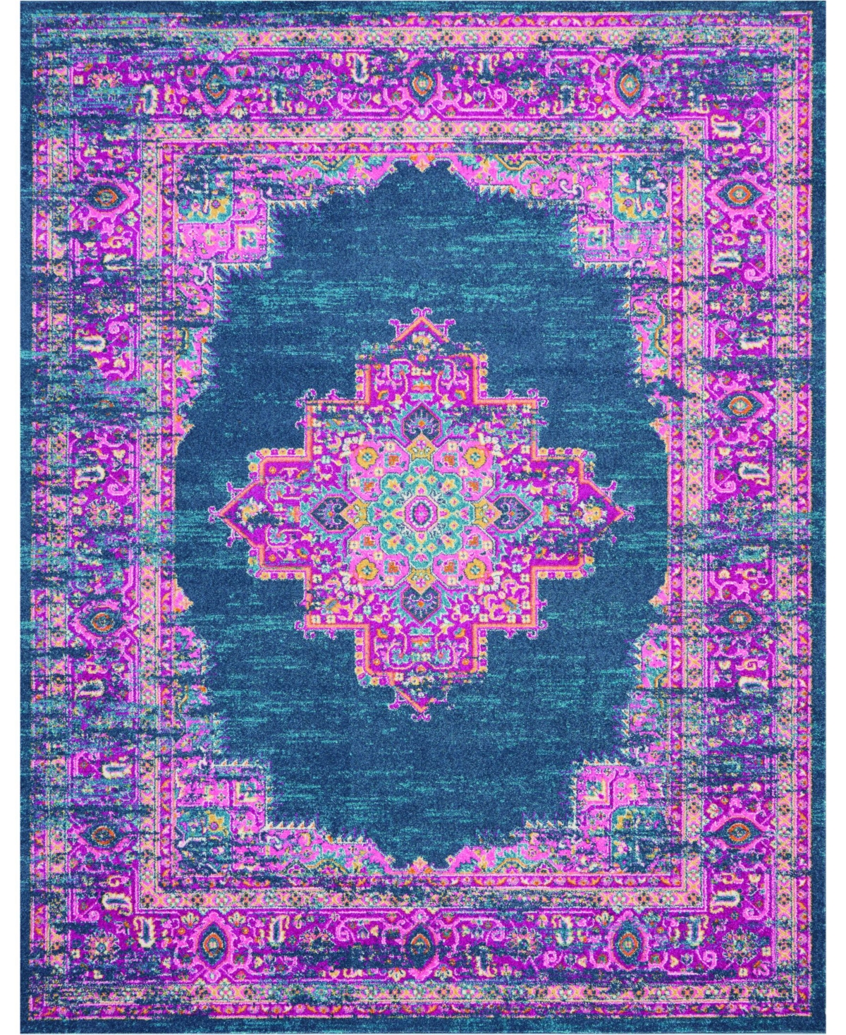 Long Street Looms Zeal ZEA03 Blue 9' x 12' Area Rug