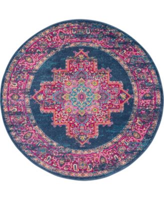 Passion PSN03 8' Round Area Rug