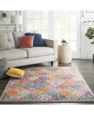 Zeal ZEA21 Multi 5'3" x 7'3" Area Rug